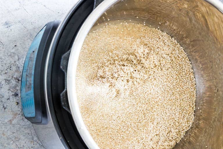 raw quinoa in the instant pot
