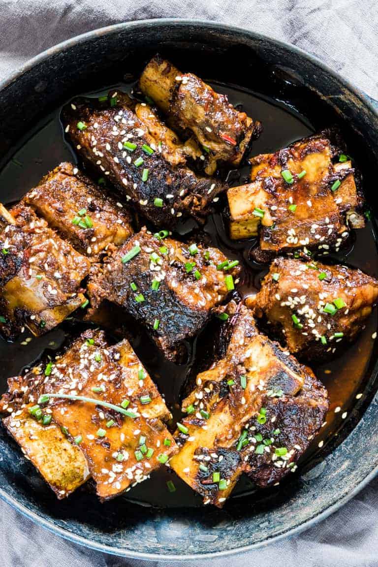 Easy Korean Slow Cooker Short Ribs - Recipes From A Pantry