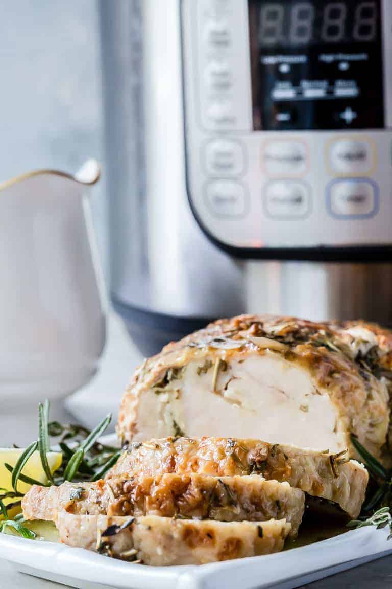 Instant Pot Turkey Breast with Garlic Butter Gravy