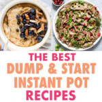 A COLLAGE OF IMAGES OF INSTANT POT MEALS