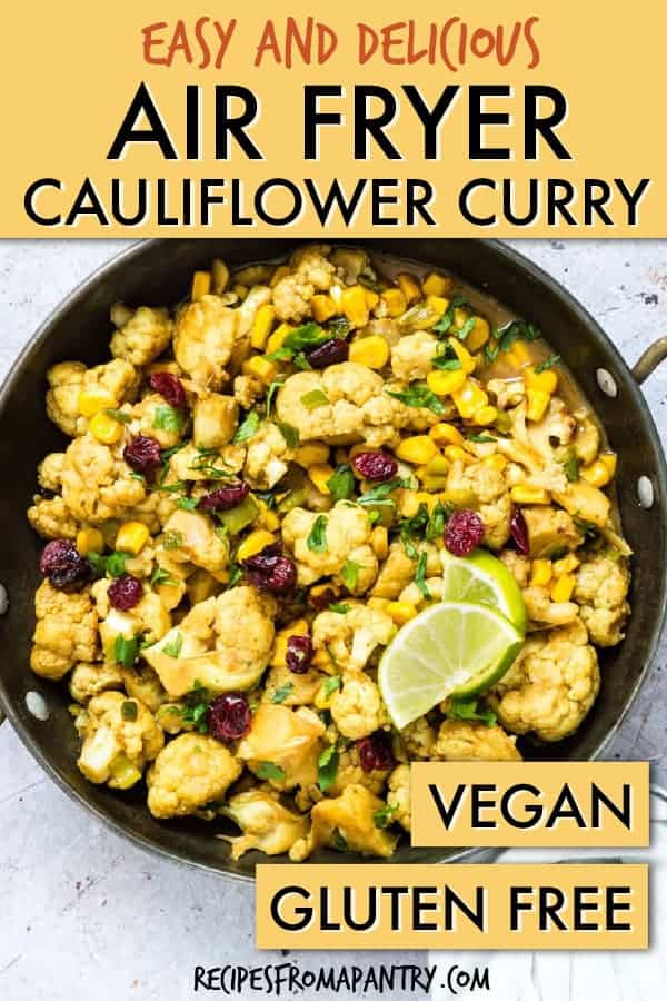 Air fryer cauliflower curry