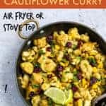 dump and start cauliflower curry