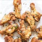 CRISPY AIR FRYER CHICKEN WINGS WITH PARMESAN