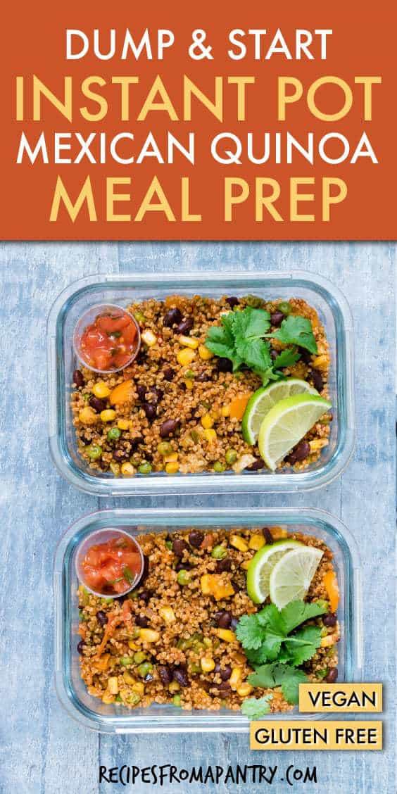Dump and Start Instant Pot Mexican Quinoa - Recipes From A Pantry
