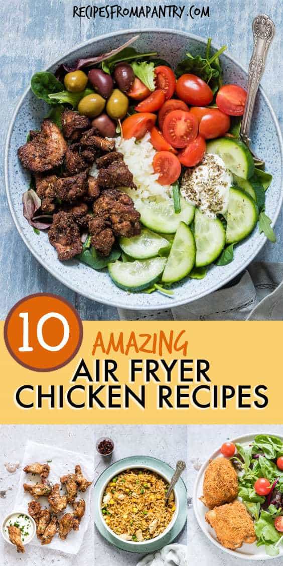 air fried chicken recipes collage