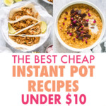 A COLLAGE OF PICTURES OF INSTANT POT DISHES