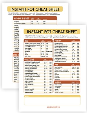 Instant Pot Cooking Times