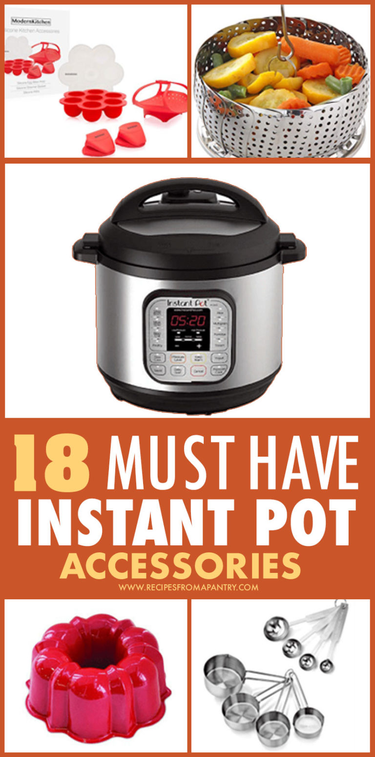 This is a pinterest pin linking to the instant pot accessories page