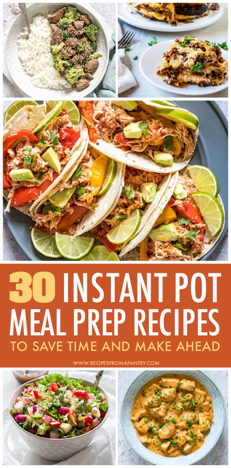 This is a pinterest pin linking to the instant pot meal prep recipes page.