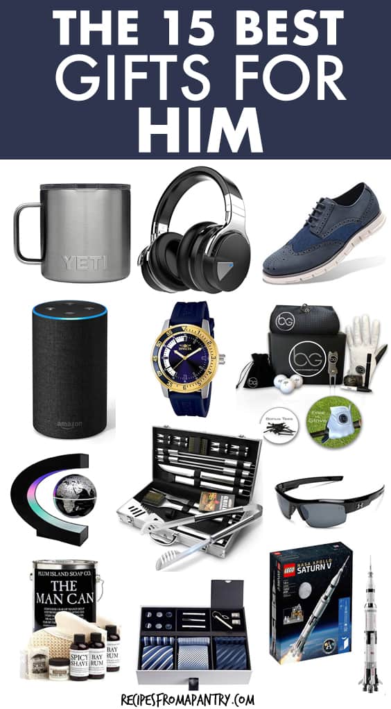 gift guide for him collage
