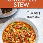 DUMP AND START INSTANT POT CHICKPEA STEW