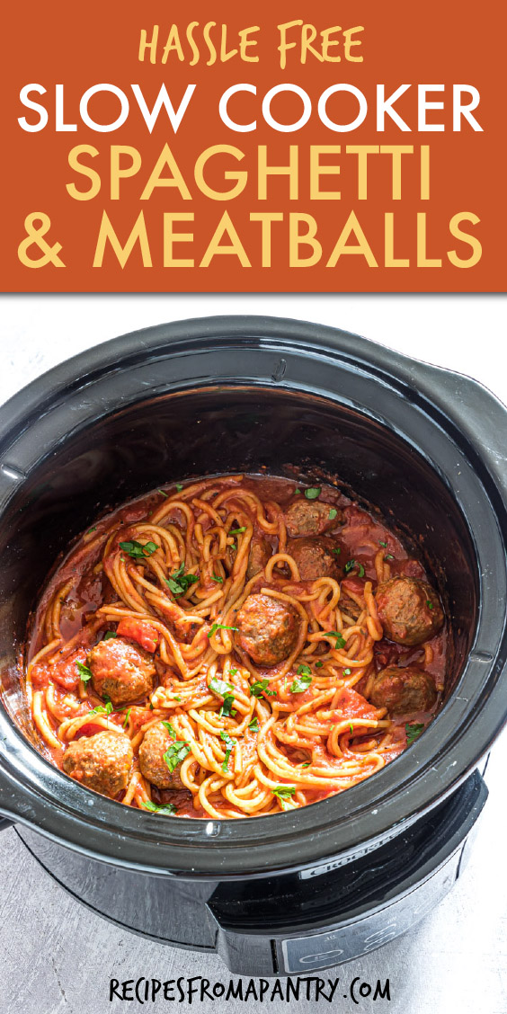 slow cooker spaghetti in the crockpot
