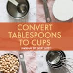 CONVERT TABLESPOONS TO CUPS