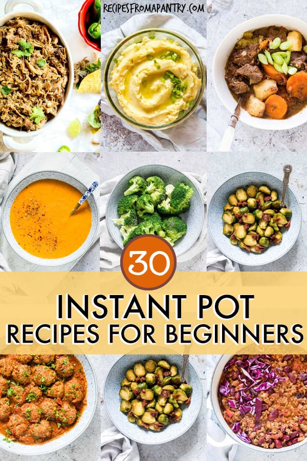 30 Instant Pot Recipes For Beginners