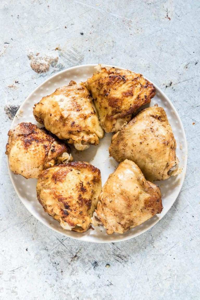 If you’re looking for the BEST and EASIEST Instant Pot chicken thighs recipe, you’ve found it! This Instant Pot recipe produces flavourful, moist, and delicious chicken thighs in no time at all. Start with fresh or frozen chicken thighs! #instantpot #instantpotrecipes #instantpotchickenthighs #pressurecookerchickenthighs #pressurecooker