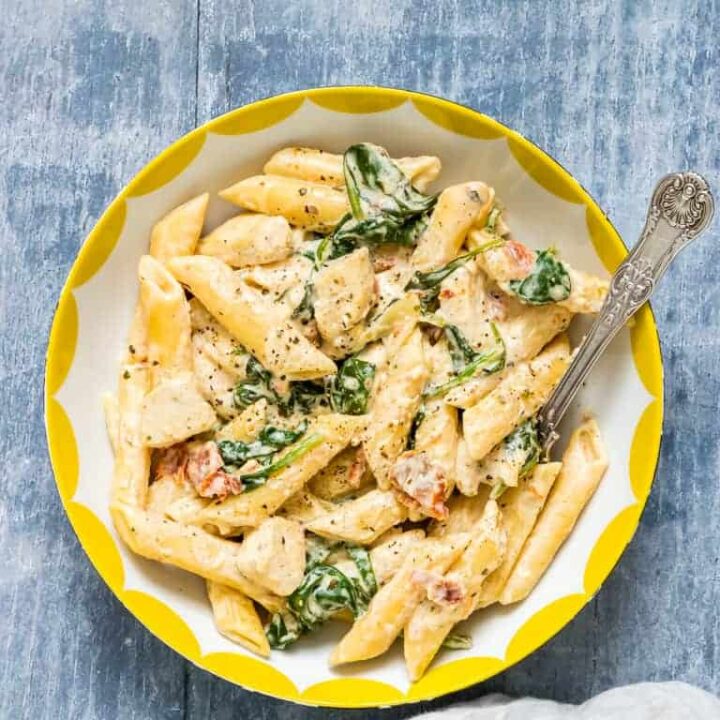 Creamy Instant Pot Tuscan Chicken Pasta - Recipes From A Pantry
