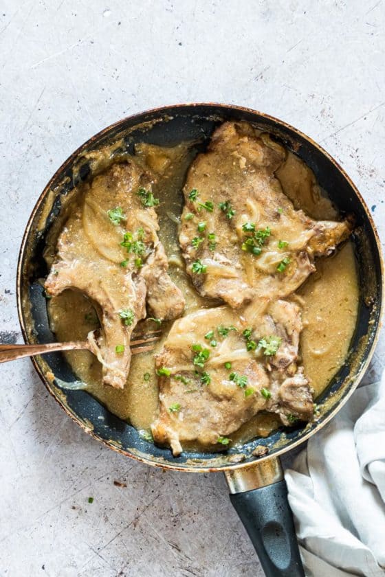 Easy Smothered Pork Chops - Recipes From A Pantry