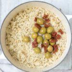 the completed greek rice pilaf recipe