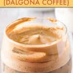 dalgona coffee mocha whipped coffee