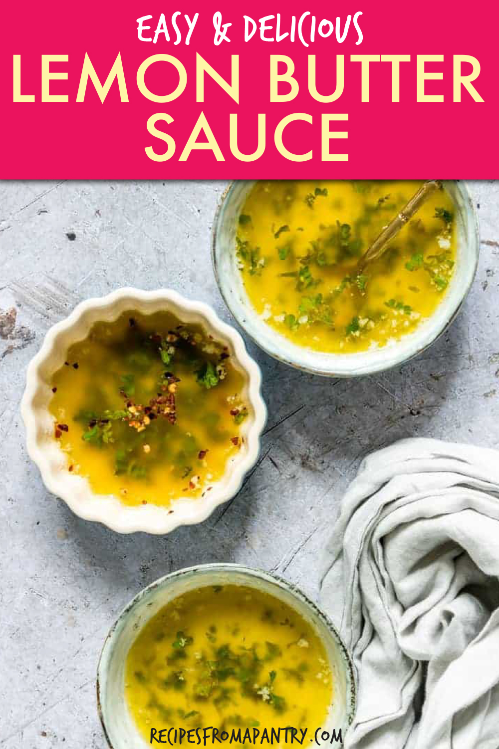 5 Minutes Lemon Butter Sauce 3 Ways Recipes From A Pantry