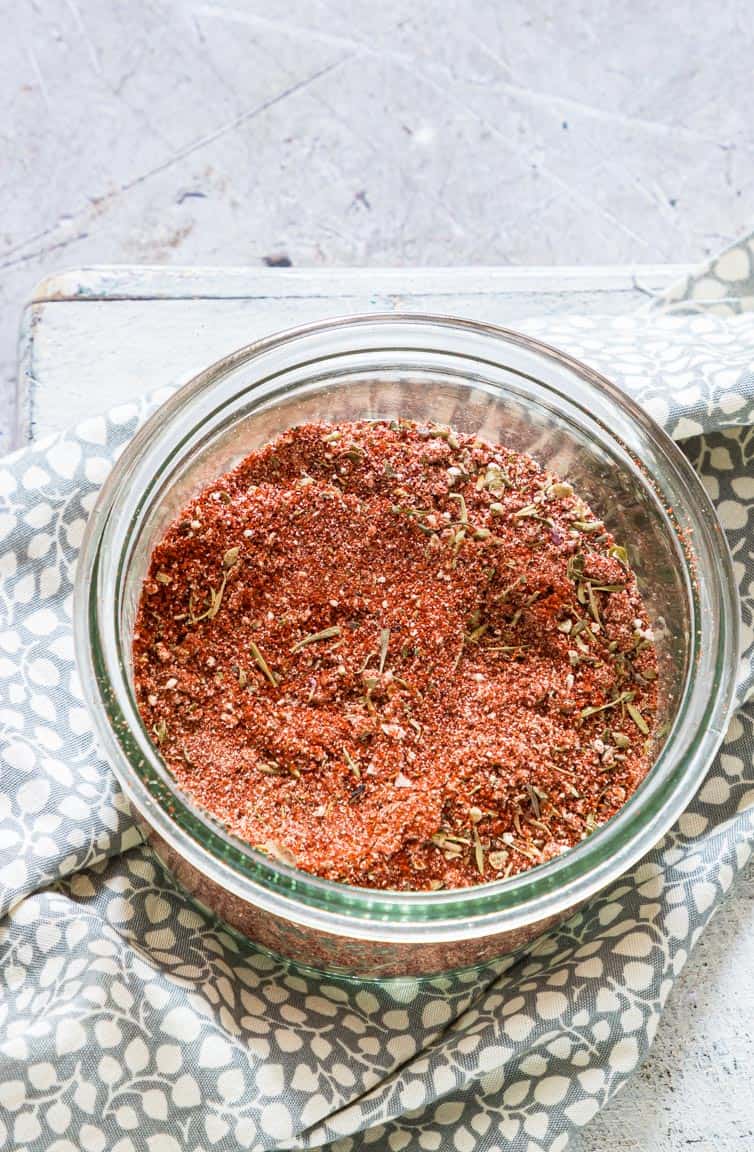 blend of spices inside a jar