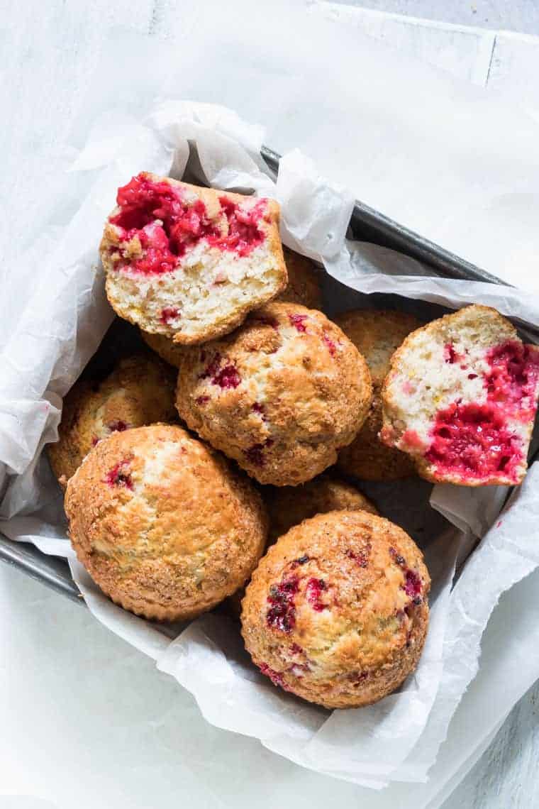 Air Fryer Raspberry Muffins