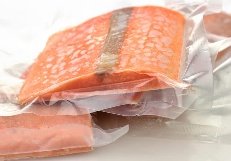 salmon fillets packaged and ready to stock your freezer