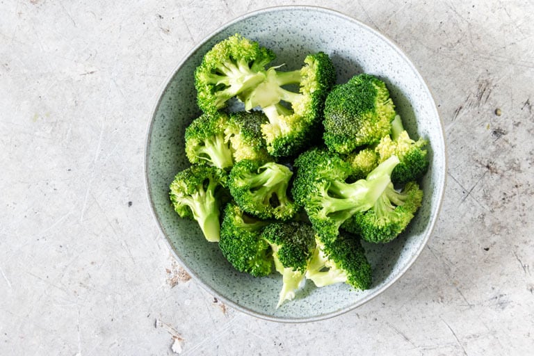 landscape image of some instant pot broccoli
