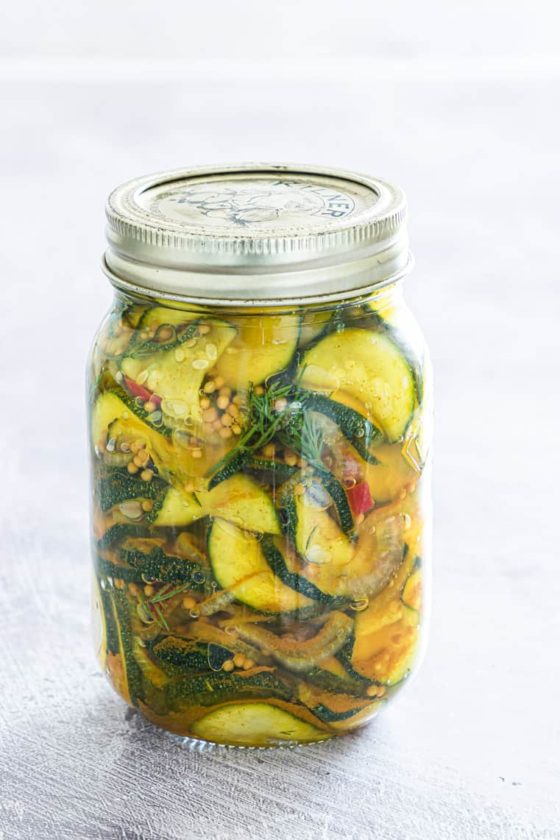 Quick Pickled Zucchini Yummy Recipe