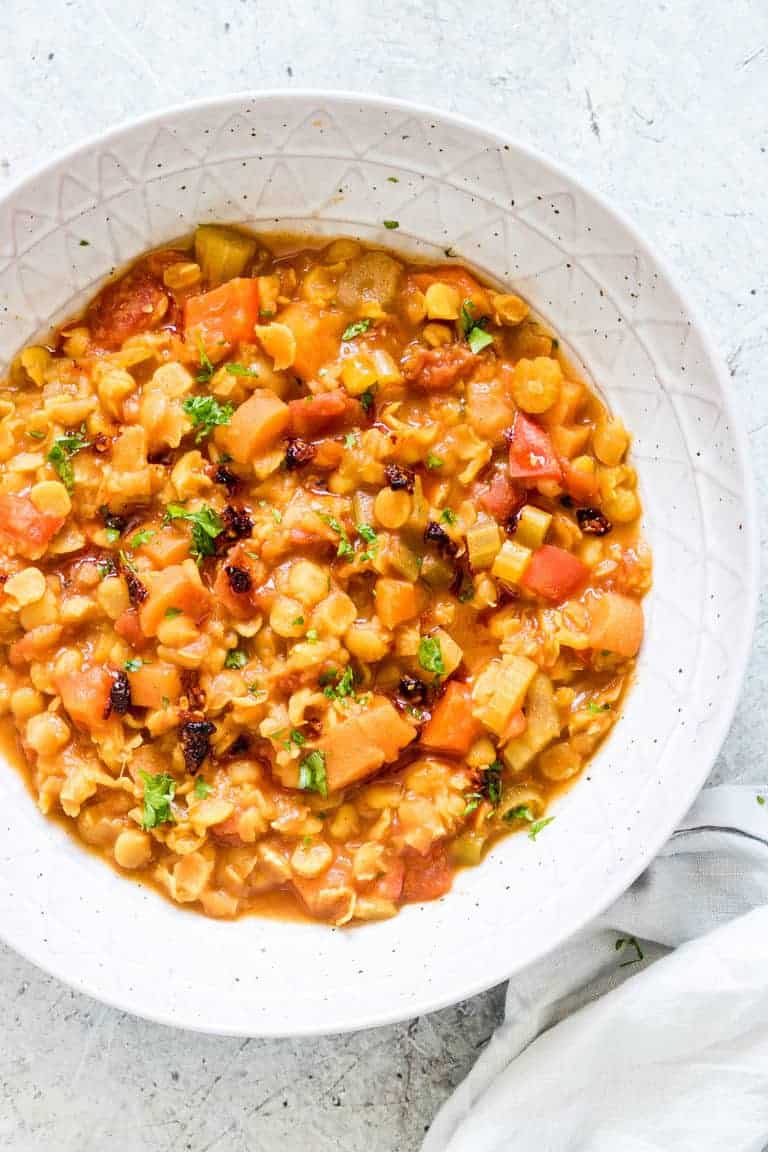 Instant Pot Moroccan Split Pea Soup + Tutorial {Vegan, Gluten-Free}