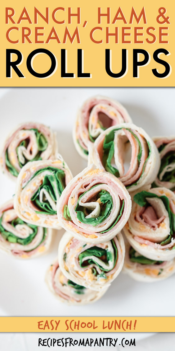 Ranch Cream Cheese Ham Roll Ups - Recipes From A Pantry