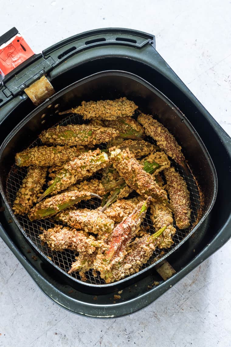 How to cook frozen fried okra in an air fryer Crispy Air Fryer Okra Recipe Recipes From A Pantry