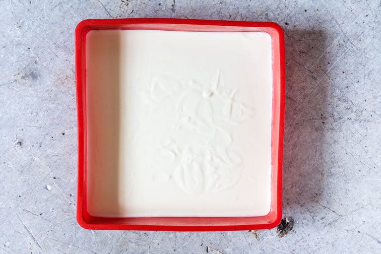 yogurt in a container to make yogurt bark