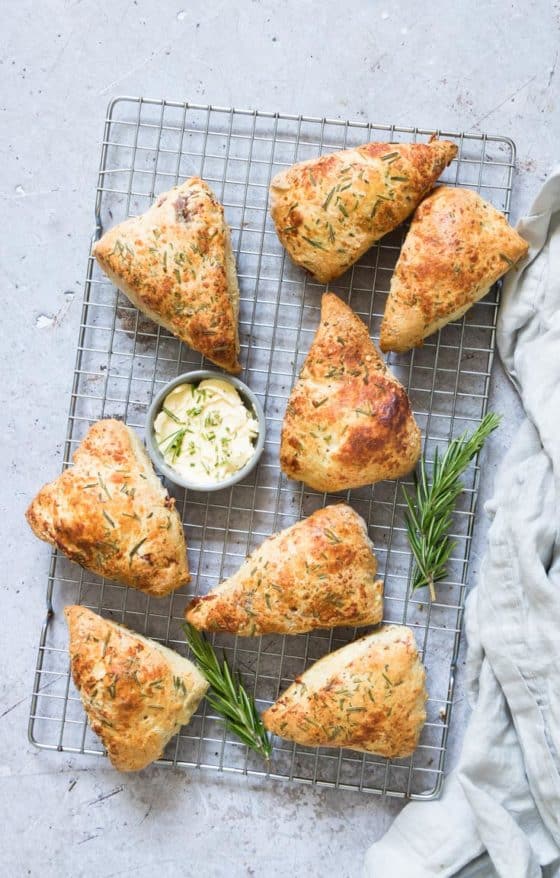 Ham, Parmesan and Rosemary Scones | Recipes From A Pantry