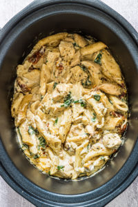Slow Cooker Tuscan Chicken Pasta - Recipes From A Pantry