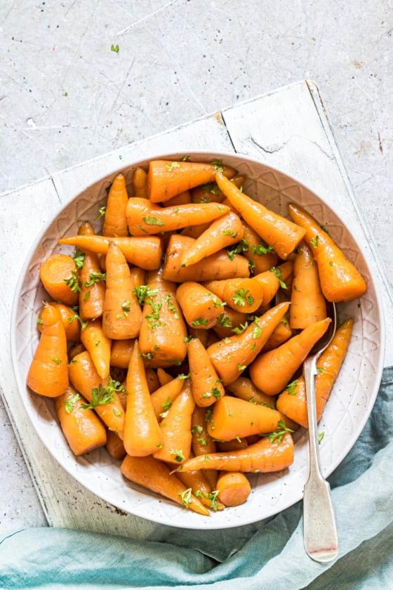 Easy Instant Pot Bourbon Glazed Carrots (GF, Vegan) Yummy Recipe