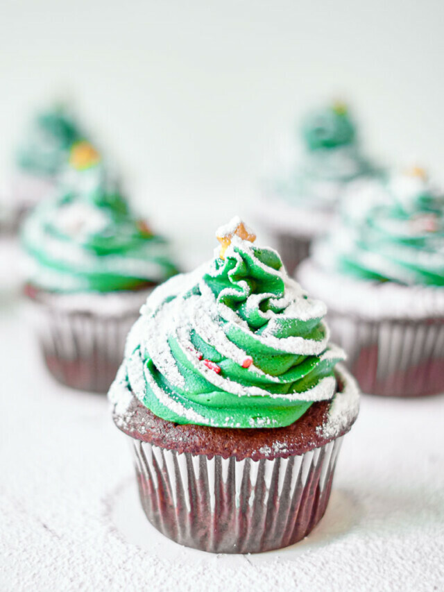 Christmas Tree Cupcakes Story
