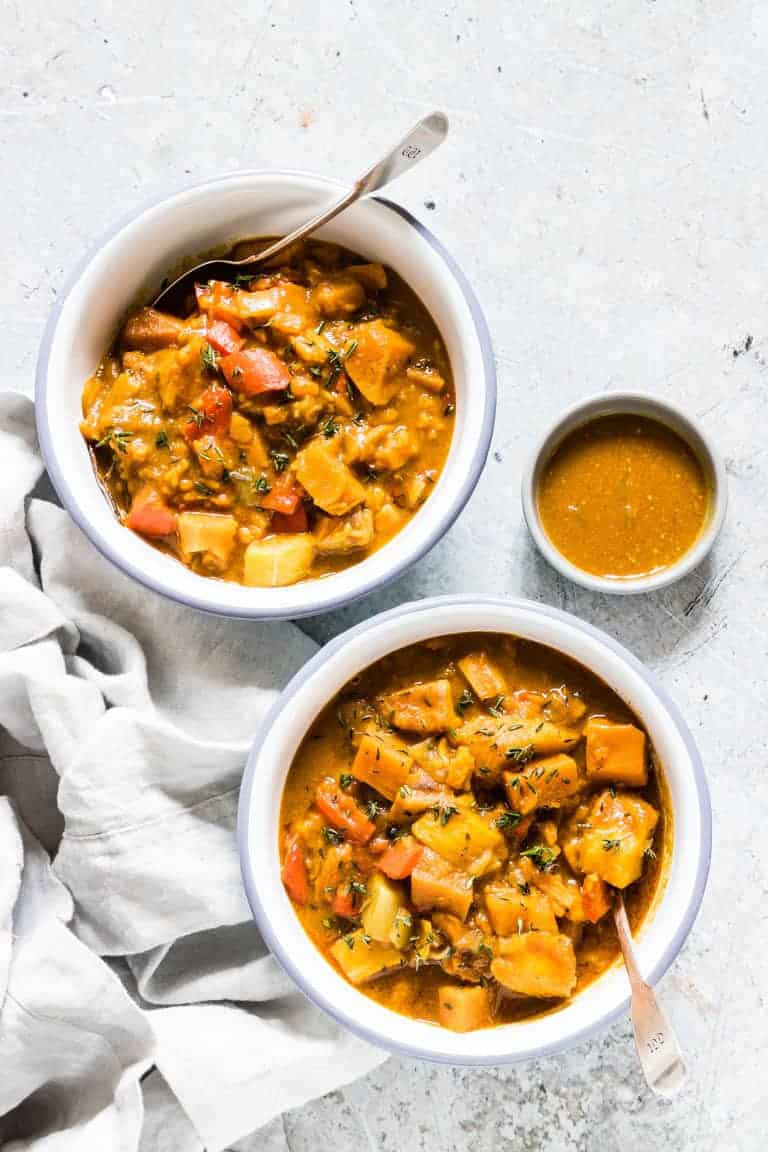 Quick and Easy Instant Pot Pumpkin and Plantain Curry + Video Tutorial {Vegan, Gluten-Free, Paleo}