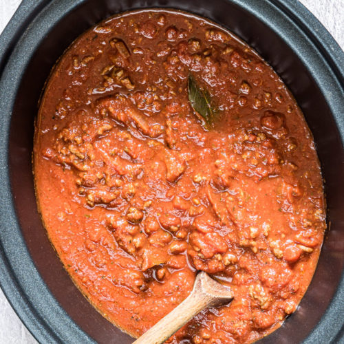 Easy Crockpot Spaghetti Sauce - Recipes From A Pantry