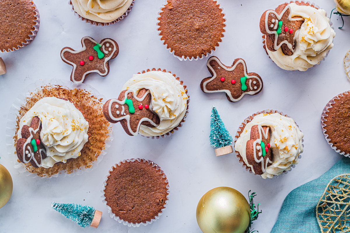 the completed holiday cupcakes recipe