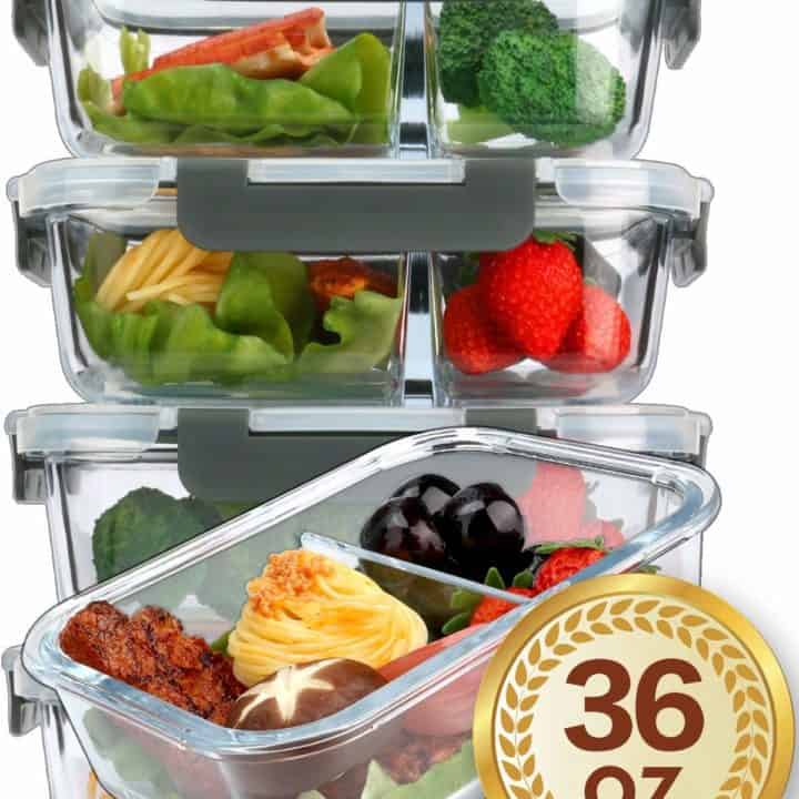 20pcs 36oz Meal Prep Containers with Lids Reusable Microwavable Plastic BPA  Free