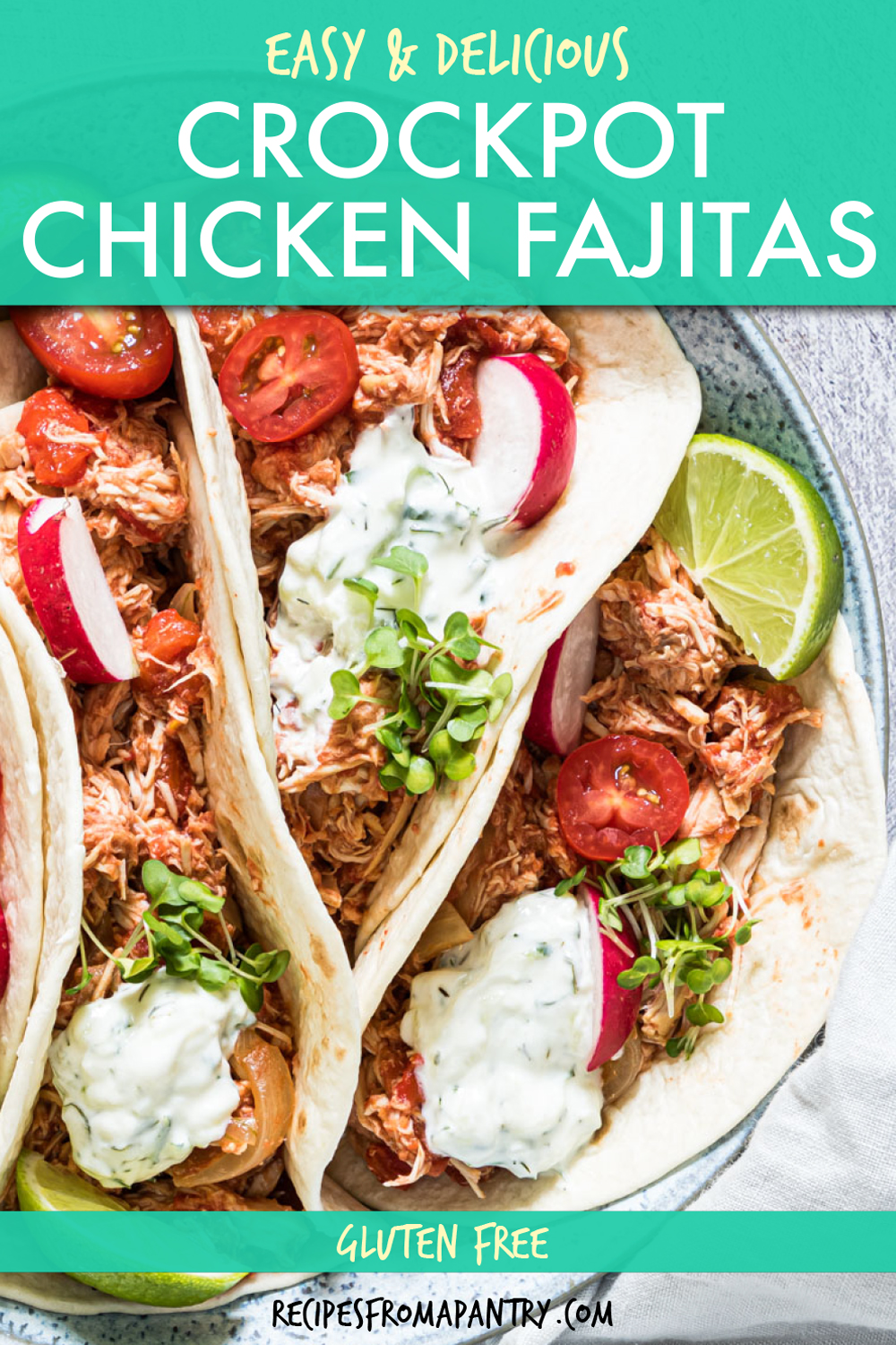 Easy Crockpot Chicken Fajitas - Recipes From A Pantry