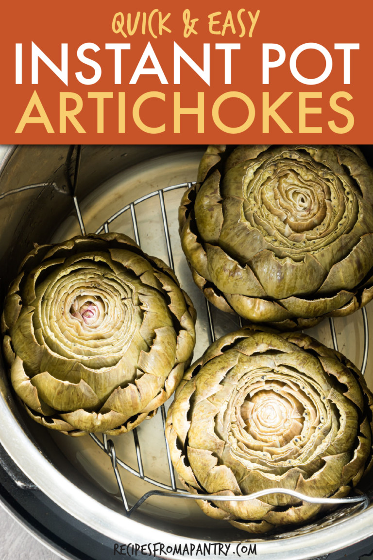 3 artichokes in an instant pot
