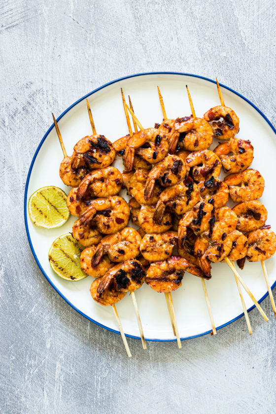 Grilled Shrimp Skewers (Quick and Easy) - Recipes From A Pantry
