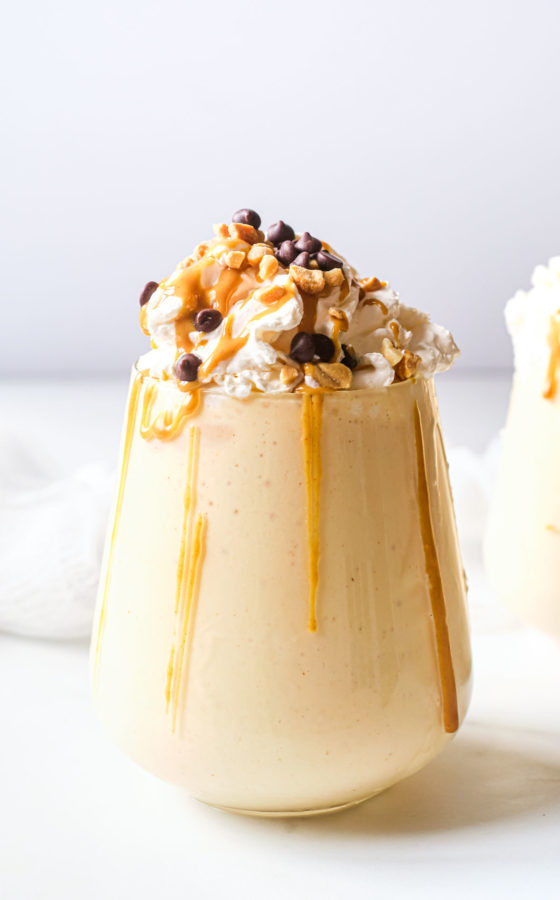 Peanut Butter Milkshake + Ninja Creami Peanut Butter Milkshake