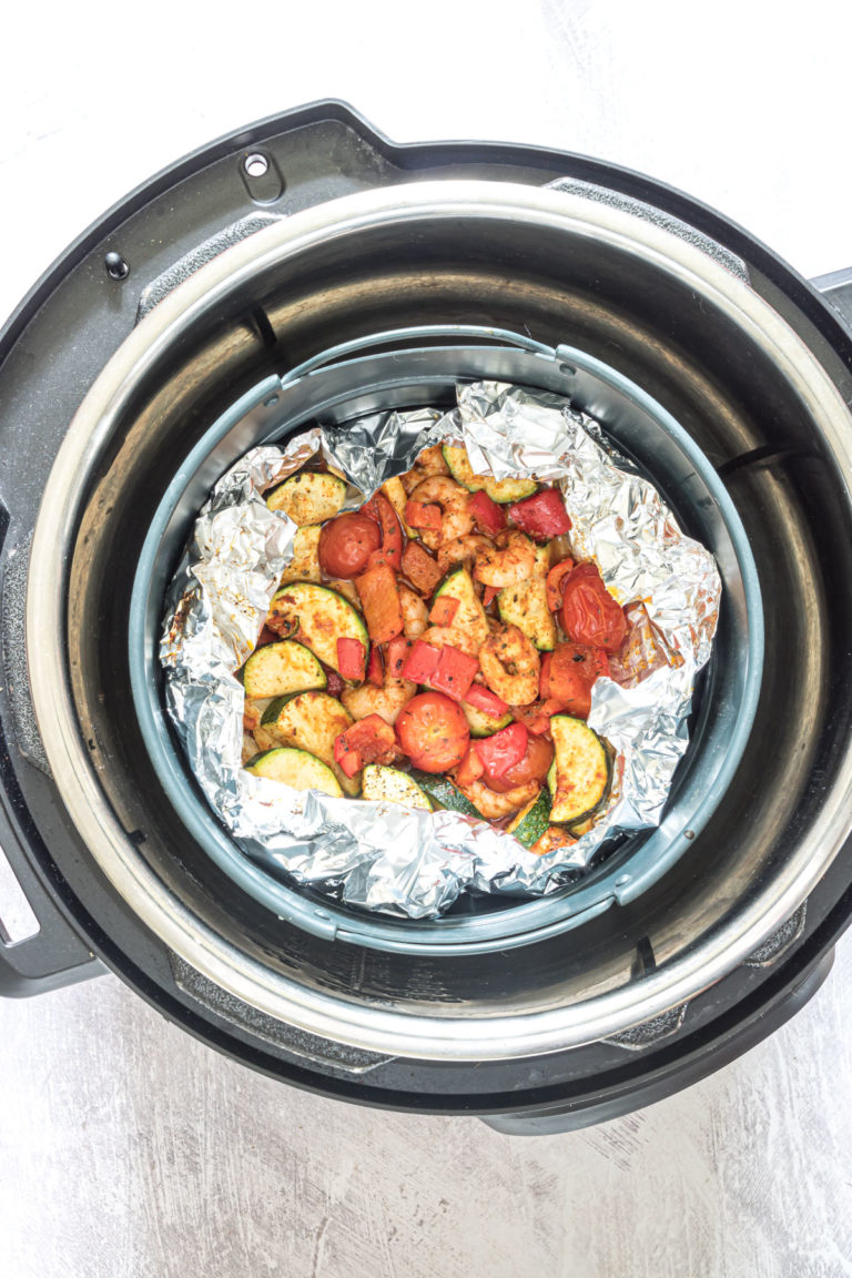 Shrimp Foil Packets With Zucchini (Campfire, BBQ, Air Fryer + Instant