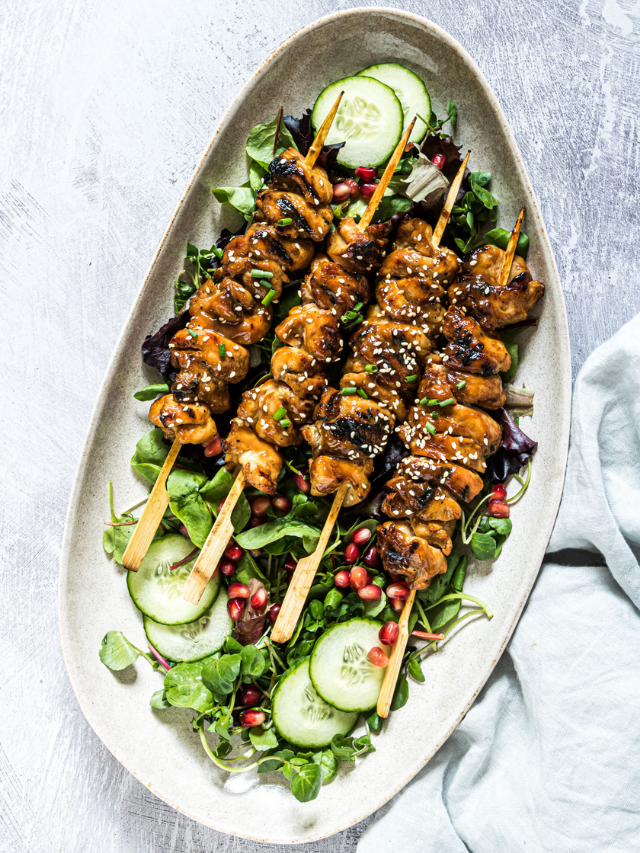 Coconut Lime Grilled Chicken Kabobs