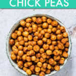 a bowl of fried chick peas