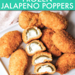 jalapeno poppers on a square plate
