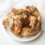 the completed instant pot chicken tenders recipe